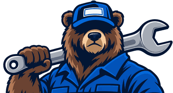 Bears Mobile Mechanic bear mascot logo
